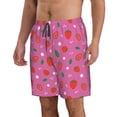 thumbnail image 2 of Balery Strawberry Floral Traje de Baño Estilo Hawaiano para Hombre, Shorts de Secado Rápido con Bolsillos-XX-Large, 2 of 6