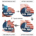 thumbnail image 2 of XDDJA American Flag Set of 8 Round Coaster for Drinks, Absorbent Ceramic Stone Coasters Cup Mat with Cork Base for Home Kitchen Room Coffee Table Bar Decor, 2 of 5