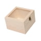 thumbnail image 1 of Caja de madera para guardar flores, caja de recuerdos, caja de madera para suministros de fiesta, boda tapa de cristal 18x18x12cm, 1 of 9