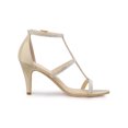 thumbnail image 3 of BLISSFUL STEP Women's Rhinestone Ankle Strap Stiletto High Heels Sandals, 3 of 7