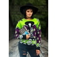 thumbnail image 3 of Adult Beetlejuice Lydia Deetz Halloween Sweater, 3 of 12