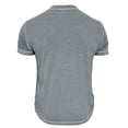 thumbnail image 5 of Dpytoraw Men's Round Neck Short Sleeve Half Sleeve Base Top Men's Half Sleeve Fashion Color Contrast T Shirt Men’s Slim Fit Cotton Crew Neck T-Shirts Grey L, 5 of 5