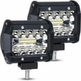 thumbnail image 1 of 2PCS 60W Foco Luz de trabajo LED, Foco de inundación Combo Luz antiniebla Lámpara de conducción, Faro LED Conductor de luz de largo alcance para vehículo todoterreno Cabina de barco, 1 of 5