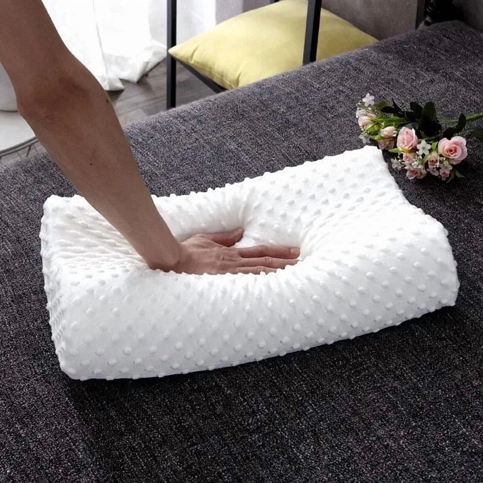 Memory Foam Pillow for Neck Pain Relief - Adjustable Orthopedic Cervical Support Pillow for Side Sleepers, Shoulder & Spine Alig