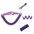 thumbnail image 4 of 2pcs Retractable Coil Spring Keychain with Lobster Clasp Keyring 20cm Purple 2 Pcs, 4 of 6