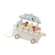 thumbnail image 2 of Carrito de helados de madera, juego de mostrador de helados, juego de simulación educativo para niños de 3, 4 y 5 años blanco, 2 of 9