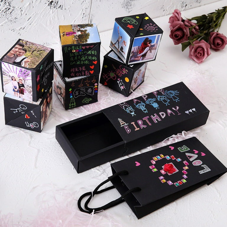 Creative Explosion Photo Bomb Box DIY Scrapbook Hexagonal Love Note  Exploding Box Festival Birthday Surprise Gift From Sheiler, $25.95