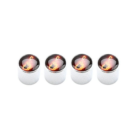 4 Pieces Guitar Knobs Guitar Parts Guitar Tone Electric Guitar Accessories Replacement Outdoor Speed Control Knobs Volume Timbre Knobs