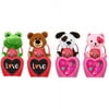 Assorted Stuffed Animal, Hard Candy, & Felt Bag Valentine Gift Set, 3 Piece
