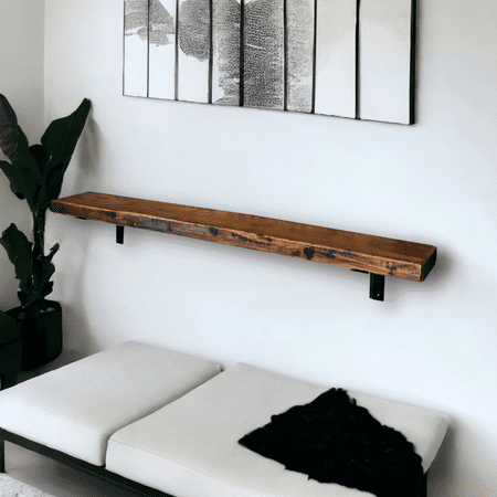 4ft Reclaimed Wood Mantle (8" Deep)