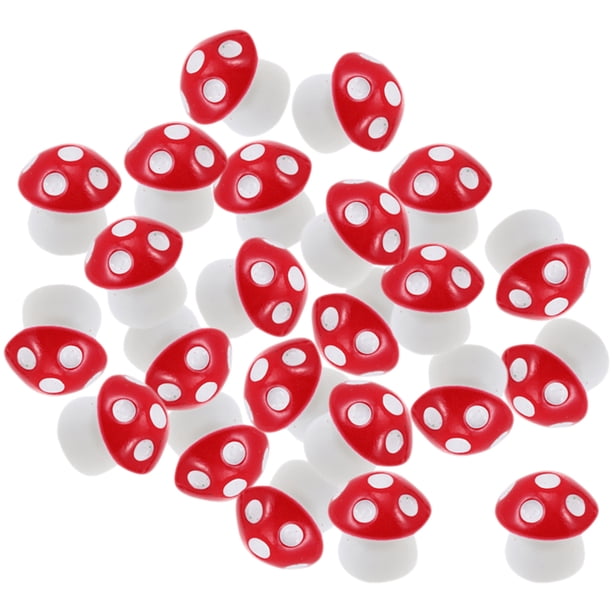 40pcs adornos de hongos de micro paisaje resina hongo bonsai flowerpot decoración