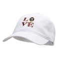 thumbnail image 2 of Coffee Love Embroidered Deluxe Washed Cap - White OSFM, 2 of 5