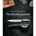 thumbnail image 3 of 3-in-1 Kitchen Knife Accessories: 3-Stage Best Knife Sharpener helps Repair, Restore and Polish Blades. Professional Knife Sharpener for Cooking, Camp, 3 of 4