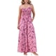 thumbnail image 2 of INSPIRAR CHIC Mono Casual de Verano para Mujeres con Flores Sin Mangas, Pantalones Anchos con Fruncido, Mono Boho, Overoles XL Rosa, 2 of 6