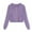 02-Purple, variant on BiZtdJrK Womens Cropped Waffle Hoodie Zip Up Long Sleeve Drawstring Sweatshirts with Pockets Lightweight Workout Short Jacket Green XL