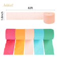 thumbnail image 3 of Papel crepé Party Streamers AOBKIAT Rainbow, 5 rollos de 81 pies, 3 of 6