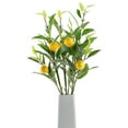 thumbnail image 3 of Lemon Yellow Berries Green Plants Artificial For Flower Arrangement Party Simulation LemonTree Decor Home Wedding Branch, 3 of 6