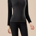 thumbnail image 5 of Womens Cotton Thermal Underwear Set Winter Long Johns Top and Bottoms for Ladies Black XL, 5 of 6