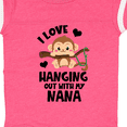 thumbnail image 4 of Inktastic Monkey I Love Hanging out with My Nana Boys or Girls Baby Bodysuit, 4 of 5
