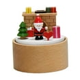 thumbnail image 2 of Almencla Mechanical Music Box Clockwork Toy Anniversary Collectibles Cute Holiday Rotating Music Box Musical Figurine for Friends Kids Fireplace, 2 of 8