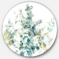 thumbnail image 1 of Designart 'Eucalyptus Natural Element' Art Mural Rond en Métal Style Ferme, 1 of 3