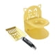 thumbnail image 5 of Pala para arena de gatos, cuenco elevado para gatos, suministros resistentes para el hogar, tamiz para gatitos Amarillo, 5 of 9