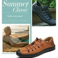 thumbnail image 2 of Wrapped Toe Hollow Leather Sandals For Men Hiking Shoes For Summer/beach, 2 of 5