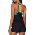 thumbnail image 4 of Maillot de Bain Tankini Dos Nageur Patchwork Sport pour Femmes, 4 of 5