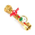 thumbnail image 1 of 1lb Propane Tank Adapter With On/off Valve And Gauge, 20lb To 1lb Propane Tank Adapter For 1lb/16.4, 1 of 5