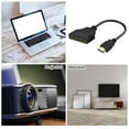 thumbnail image 2 of HDMI Cable 1080P HDMI Splitter Port Male to 1 Female 2 Out Adapter HDMI HD N2 B0F9, 2 of 8