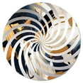 thumbnail image 2 of Designart "Fight of Gold and Black Abstraction" Abstract Shapes Vortex Round Wall Mirror - Abstract Oval Printed Decorative Mirror - Multiple Color Options, 2 of 5
