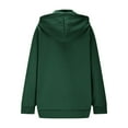 thumbnail image 4 of Busydd Hoodies for Women Fall Casual Long Sleeve Stand Collar Womens Hoodies Pullover Fashion Solid Color Zip Hooded Sweatshirt for Women with Pocket XL, 4 of 5