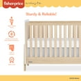 thumbnail image 4 of Fisher Price Iris 5-in-1 Convertible Crib by Dream On Me in White + Natural, 4 of 16