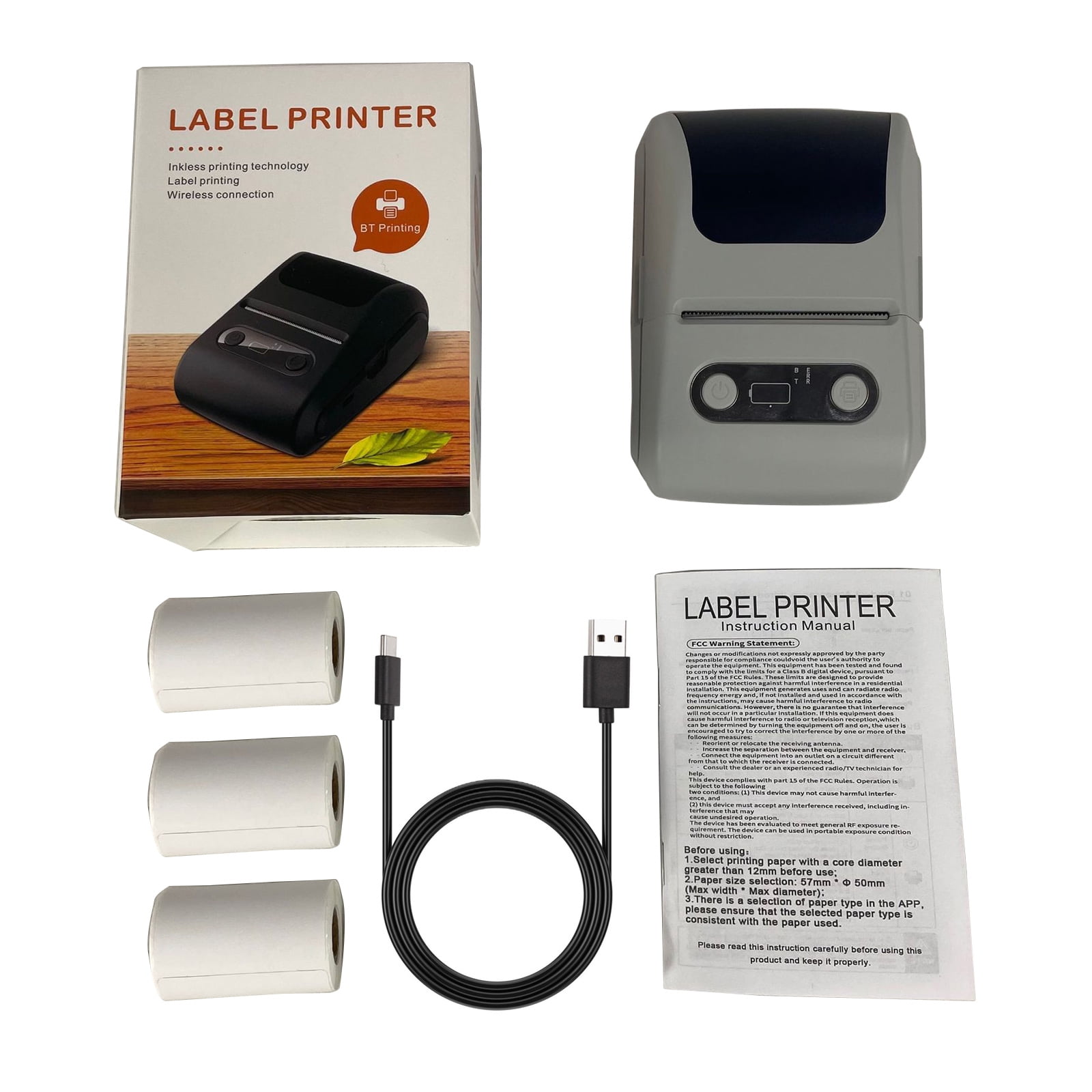 Wireless Portable Label Maker Machine With Fast Thermals Printing For Office Inventory Kitchen Storage And Baby Items