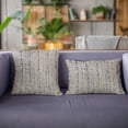 thumbnail image 3 of Plutus 20" x 36" Mixed Stripe Luxury Throw Pillow in Blue, 3 of 9
