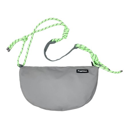 FVDPWYE Dumpling Bun Nylon Crossbody Bags Handbag Satchels Tote Shoulder Bag for Street Gray