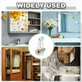 thumbnail image 5 of Uxcell Glass Retainer Clips, 100 Pcs Cabinet Glass Clips Mirror Holder Clips with Screws for Fixing Mirror Doors, Transparent, 5 of 5