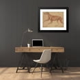 thumbnail image 4 of Charles Landseer 24x19 Black Modern Framed Museum Art Print Titled - A Full Size Ecorche Study of a Hound (1821), 4 of 5