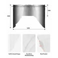 thumbnail image 6 of Ombre Black White Kitchen Curtains Swag Valance for Windows/Bathroom/Cafe, Simple Abstract Striped Farmhouse Rod Pocket Drape Panel Swag Curtain Valance for Bedroom/Living Room 55''x36'', 6 of 6