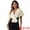 Beige, variant on Women's Faux Fur Shawl Stole Winter Wedding Wrap M Black