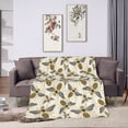 thumbnail image 7 of KLL Fleece Blanket Plush Throw Blanket Flying Bees1 ,Soft Fuzzy Cozy Flannel Blanket for Couch Sofa Bed.(80"x60" ), 7 of 7