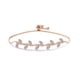 thumbnail image 5 of Minnieouse con cordón para mujer, pulseras de circón de rama de sauce, brazalete brillante, cadena, accesorio de moda, rosa para banquete de Oro rosa 2Conjunto, 5 of 6