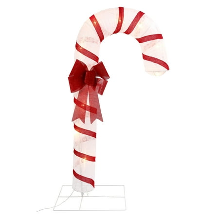 72 In Electric Lighted Candy Cane Walmart Com