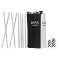 thumbnail image 5 of 3 Compartment Canvas Laundry Hamper Sorter Basket Three Lattice Storage DARK & LIGHT & COLOR, 5 of 12