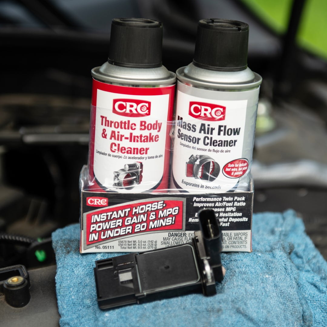 CRC Mass Air Flow Throttle Body Single Use Cleaner Twin Pack Kit