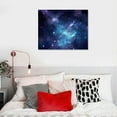 thumbnail image 4 of Nawypu Modern Canvas Artwork Blue Galaxy Colorful Starry Sky Canvas Wall Art for Living Room Bedroom Home Décor, 4 of 4