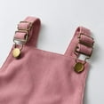 thumbnail image 6 of Newborn Infant Baby Girl Clothes Solid Ribbed Ruffle Sleeve Top and Overall Shorts with Headband Pink 0-3 Months, 6 of 7