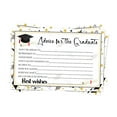 thumbnail image 1 of segolike 16 Pieces Graduation Advice Cards for Friends College Graduation Decorations White Gold, 1 of 9