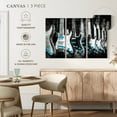 thumbnail image 5 of Elephant Stock Electric Guitars Pop Wall Art - Horizontal Multi Panel Canvas - Living Room Wall Decor - Music Multi Panel - Black And Gray Decor - 65" x 42", 5 of 8