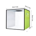 thumbnail image 2 of Fotografía Mini carpa portátil con luz LED para sala de sesiones fotográficas, caja de luz plegable con fondo de 6 colores AweSitey EL5635-00B, 2 of 2